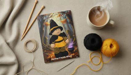 KBP-222 Festive Friends Witch Flat Lay