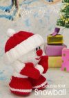 KBP-211 - Snowball Knitting Pattern Knitted Soft Toy