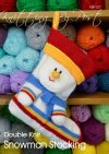 KBP-227 - Snowman Socking Knitting Pattern Knitted Soft Toy