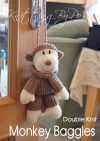 KBP-214 - Monkey baggles Knitting Pattern Knitted Soft Toy