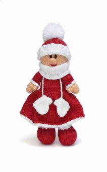 Christmas Eve doll knitting pattern