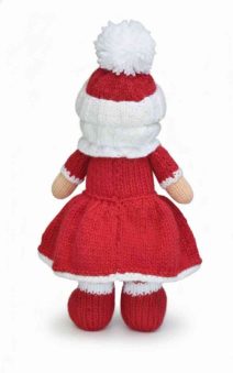 Christmas Eve dolly knitting pattern