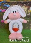 KBP-247 - Ronnie the Rabbit Knitting Pattern Knitted Soft Toy
