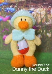 KBP-249 - Danny the Duck Knitting Pattern Knitted Soft Toy
