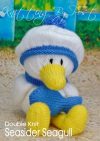 KBP-266 - Seasider Seagull Knitting Pattern Knitted Soft Toy