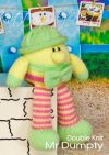 KBP-264 - Mr Dumpty Knitting Pattern Knitted Soft Toy