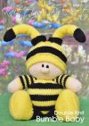 KBP-265 - bumble baby Knitting Pattern Knitted Soft Toy