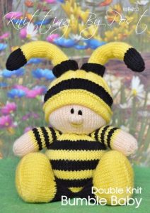 KBP-265 - bumble baby Knitting Pattern Knitted Soft Toy