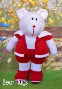 KBP-276 - Bear Hugs Knitting Pattern Knitted Soft Toy