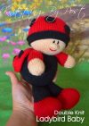 KBP-280 - Baby Ladybird Knitting Pattern Knitted Soft Toy