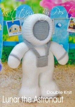 KBP-283 - Lunar the Astronaut Knitting Pattern Knitted Soft Toy