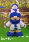 KBP-294 - snow boy Knitting Pattern Knitted Soft Toy