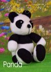 KBP-298 - Panda- Printers Knitting Pattern Knitted Soft Toy