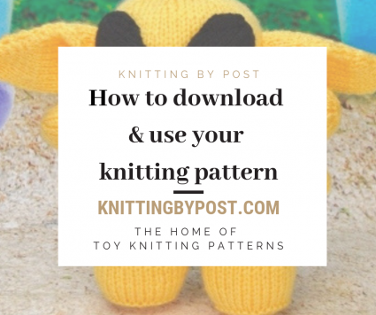 how to use your downloaded knitting pattern(2)