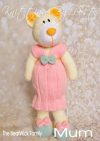 KBP-309 - BearWick Mum Knitting Pattern Knitted Soft Toy