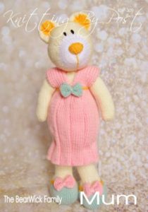 KBP-309 - BearWick Mum Knitting Pattern Knitted Soft Toy