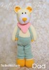 KBP-310 - BearWick Dad Knitting Pattern Knitted Soft Toy