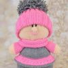 KBP-319 - Cerise Doll Knitting Pattern Knitted Soft Toy
