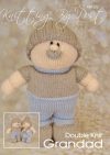KBP-322 - Grandad Knitting Pattern Knitted Soft Toy