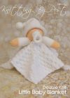 KBP-318 - Little Baby Blanket Knitting Pattern Knitted Soft Toy