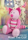 KBP-324 - Rose the Cat Knitting Pattern Knitted Soft Toy