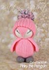 KBP-330 - Pinky the Penguin Knitting Pattern Knitted Soft Toy