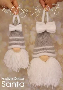 Festive Decor Santa Knitting Pattern Christmas Decoration Hanging