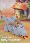 KBP-339 - Burny the Dragon Knitting Pattern Knitted Soft Toy