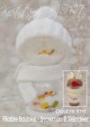 KBP-328 - Snowman and Reindeer - Fillable Baubles Knitting Pattern Knitted Soft Toy