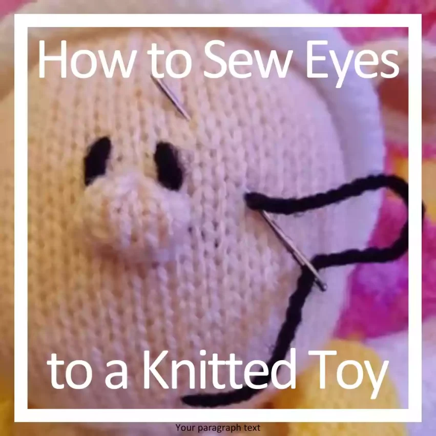 How to Sew Eyes to a Knitted Toy