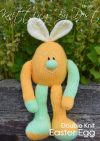 KBP-348 - Orange Easter Egg knitting pattern knitted soft toy