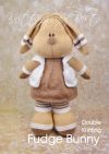 KBP-366 - Fudge the Bunny knitting pattern knitted soft toy