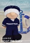 KBP-374 - Sailor Knitting Pattern Knitted Soft Toy