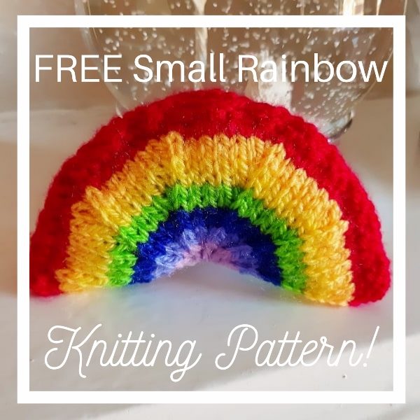 free small rainbow knitting pattern nhs window decoration