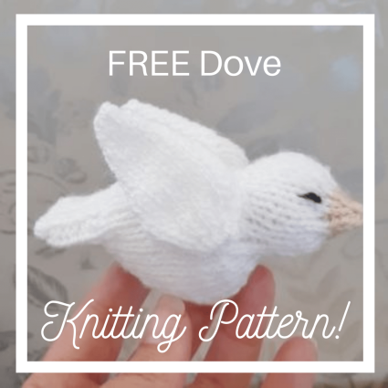 free dove toy knitting pattern bird