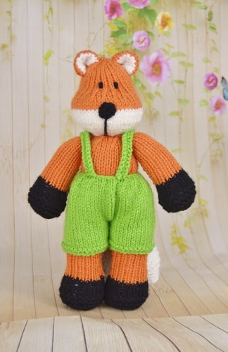 soft toy fox knitting pattern instructions