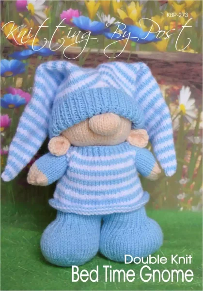 KBP-273 - Bed Time Gnome toy knitting pattern norse nordic soft cosy cute