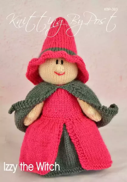 KBP-383 - Izzy the Little Witch soft toy dolly knitting pattern