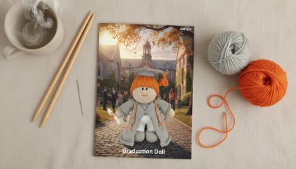 KBP-327 Graduation Doll Flat Lay