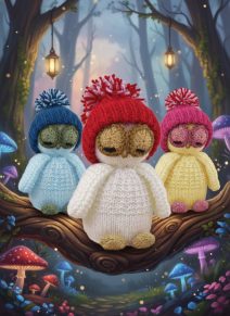 KBP-443 Winter Owl Group Alternative Scene