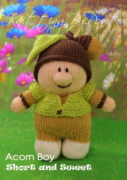 short and sweet acorn boy knitting pattern
