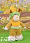 KBP-457 - Bouncer bunny soft toy knitting pattern beginner