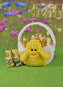 easter basket knitting pattern