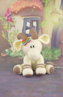 knitted goat pattern soft toy