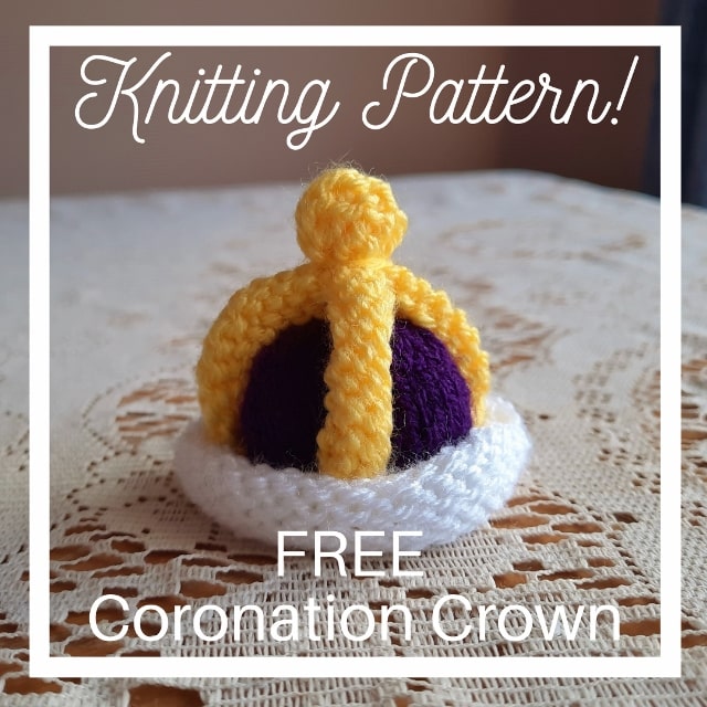 FREE Coronation Crown Charles 3rd Knitting Pattern