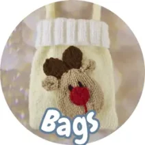 Christmas Gift Bags Knitting Patterns