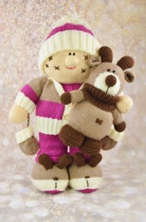 knitting pattern for raspberry and moose dolls