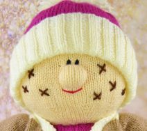 raspberry doll knitting pattern face