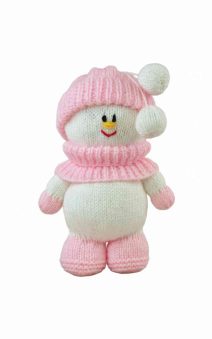 pink fondant the snowman knitting pattern