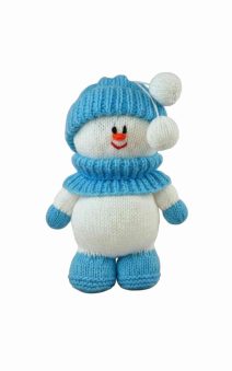 blue fondant the snowman knitting pattern